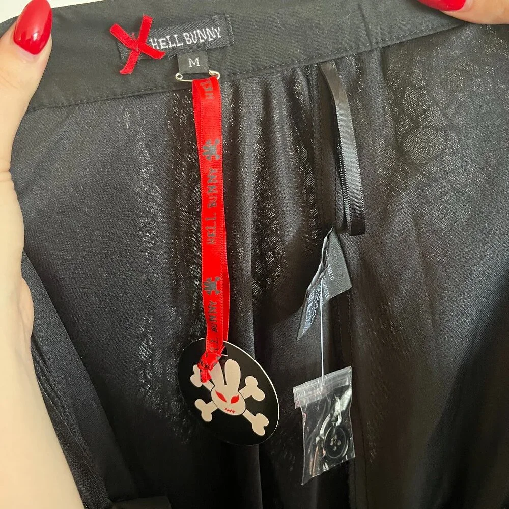Hell Bunny "AMARANDE" Spiderweb Tulle 50's skirt **BNWT - Picture 2 of 4